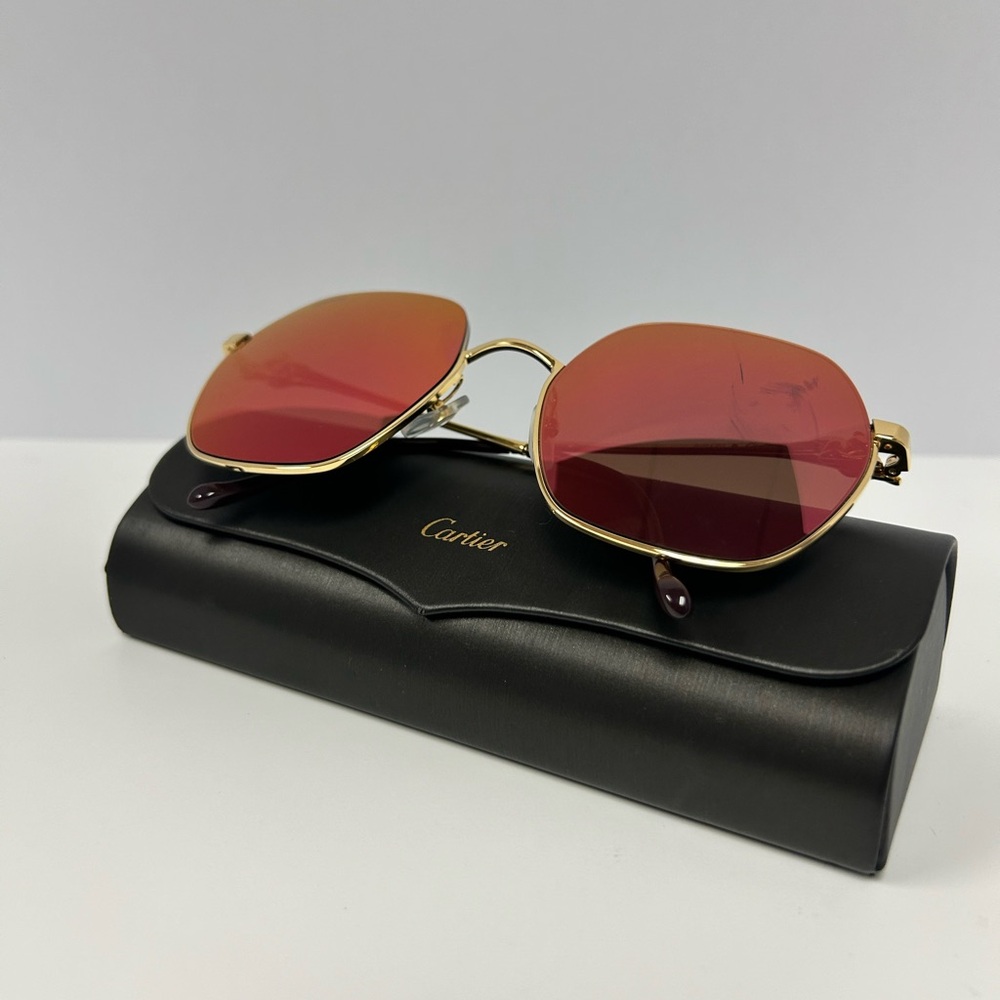 Cartier Panthère de Cartier Hexagonal Sunglasses